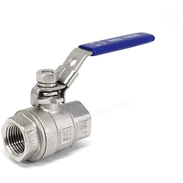 Concord 1/2" Female NPT Stainless Steel Ball Valve 304 Full Port Brew Gear KA-07 - main